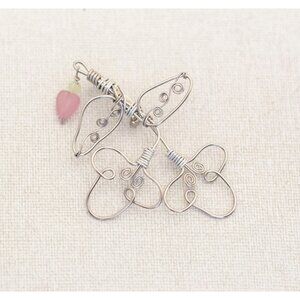 Vintage Fairy Art Nouveau Wire Brooch - A12